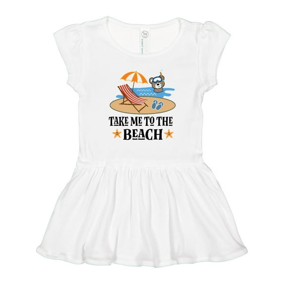 Inktastic Beach Vacation Florida California Girls Toddler Dress