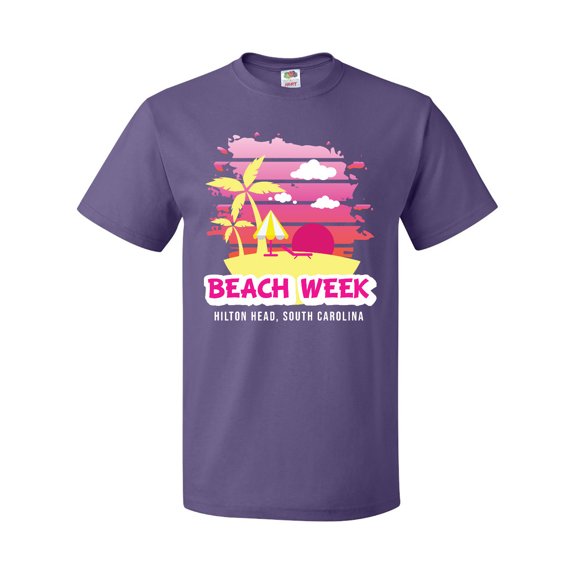 Inktastic Beach Week Hilton Head South Carolina with Palm Trees T-Shirt