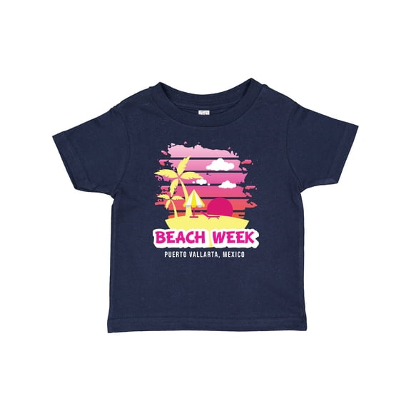 Inktastic Beach Week Puerto Vallarta Mexico with Palm Trees Girls Baby T-Shirt