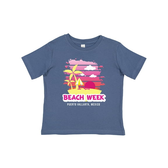 Inktastic Beach Week Puerto Vallarta Mexico with Palm Trees Girls Baby T-Shirt