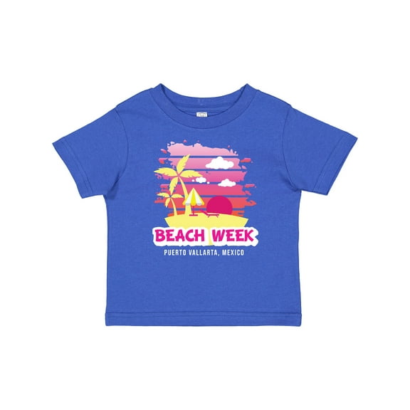 Inktastic Beach Week Puerto Vallarta Mexico with Palm Trees Girls Baby T-Shirt