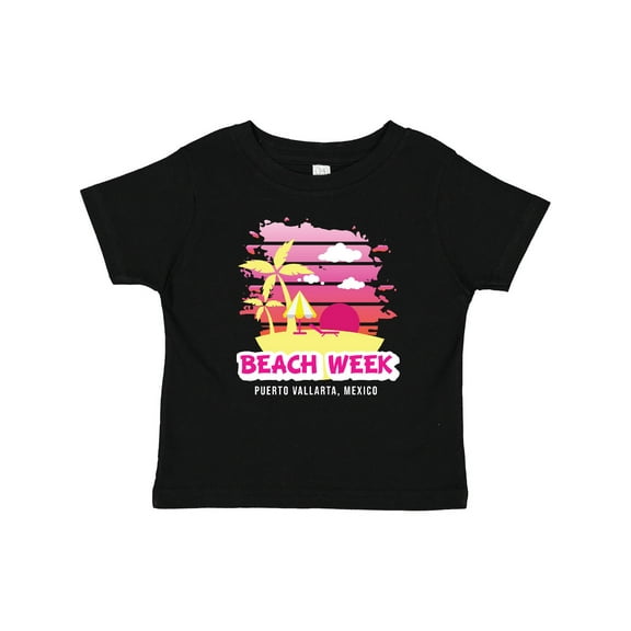 Inktastic Beach Week Puerto Vallarta Mexico with Palm Trees Girls Baby T-Shirt