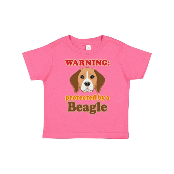 Inktastic Beagle Dog Gifts Protected By Boys or Girls Toddler T-Shirt