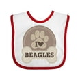 thumbnail image 1 of Inktastic Beagle Dog Lover Boys or Girls Baby Bib, 1 of 4