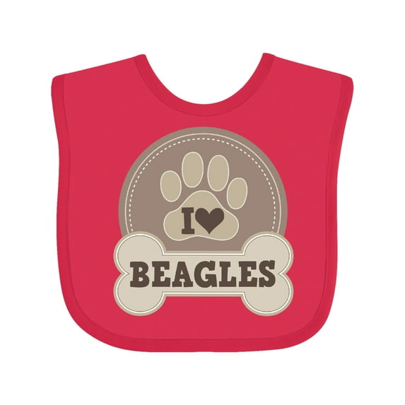 Inktastic Beagle Dog Lover Boys or Girls Baby Bib