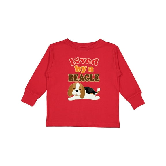 Inktastic Beagle Dog Lover Gift Boys or Girls Long Sleeve Toddler T-Shirt