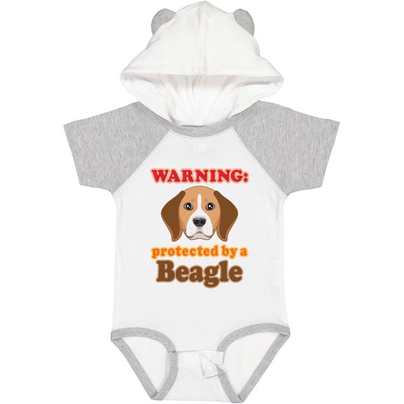 Inktastic Beagle Dog Protected by Boys or Girls Baby Bodysuit