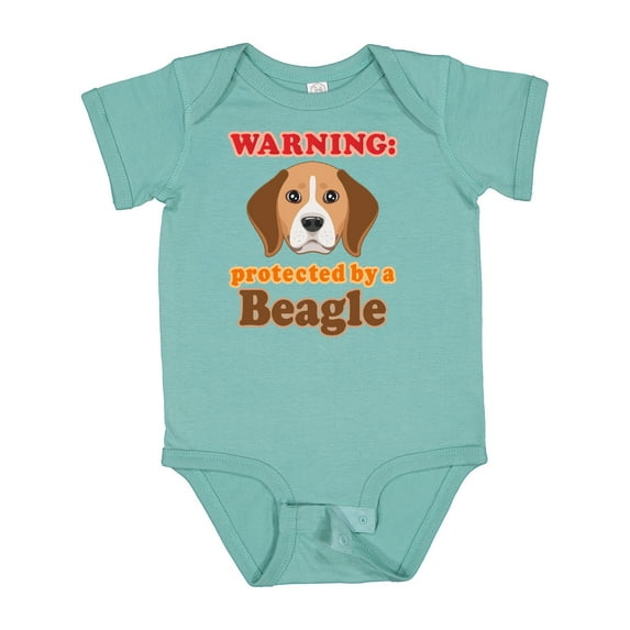 Inktastic Beagle Dog Protected by Boys or Girls Baby Bodysuit
