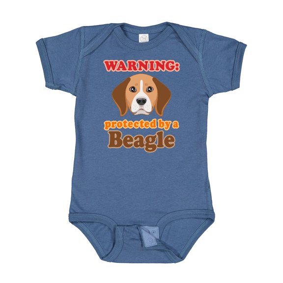 Inktastic Beagle Dog Protected by Boys or Girls Baby Bodysuit