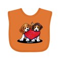 thumbnail image 1 of Inktastic Beagle Heartfelt Duo Boys or Girls Baby Bib, 1 of 4