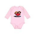 thumbnail image 1 of Inktastic Beagle Heartfelt Duo Boys or Girls Long Sleeve Baby Bodysuit, 1 of 5