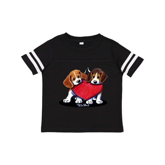 Inktastic Beagle Heartfelt Duo Boys or Girls Toddler T-Shirt