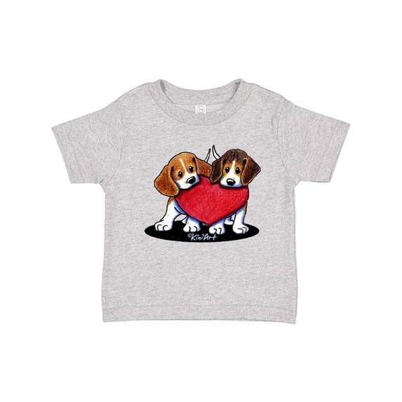 Inktastic Beagle Heartfelt Duo Boys or Girls Toddler T-Shirt
