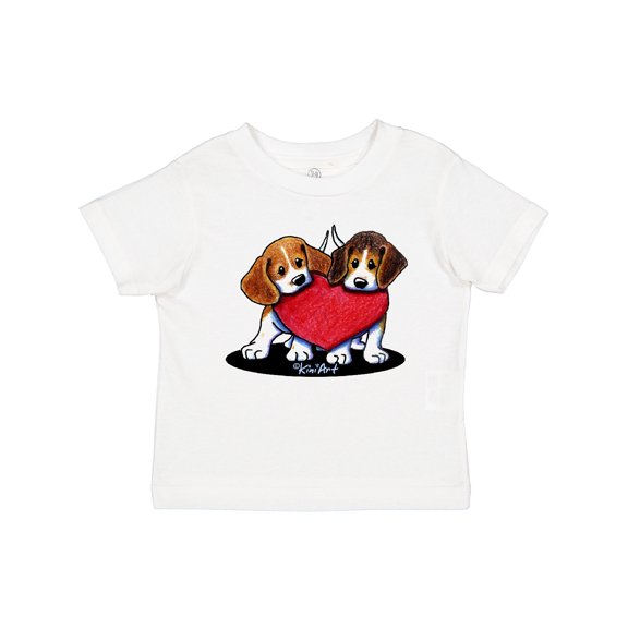 Inktastic Beagle Heartfelt Duo Boys or Girls Toddler T-Shirt
