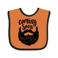 thumbnail image 1 of Inktastic Beard Coming Soon Boys Baby Bib, 1 of 4