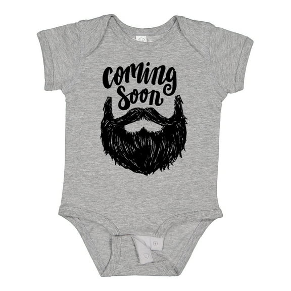 Inktastic Beard Coming Soon Boys Baby Bodysuit