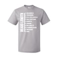 thumbnail image 1 of Inktastic Beard Length Chart T-Shirt, 1 of 4