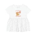 thumbnail image 1 of Inktastic Beary First Birthday 2026 Teddy Bear Girls Baby Dress, 1 of 5