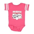 thumbnail image 1 of Inktastic Beat Up Bowling Pins Boys or Girls Baby Bodysuit, 1 of 5