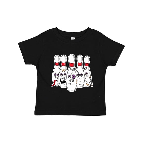 Inktastic Beat Up Bowling Pins Boys or Girls Toddler T-Shirt