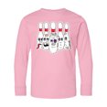 thumbnail image 1 of Inktastic Beat Up Bowling Pins Long Sleeve Youth T-Shirt, 1 of 5