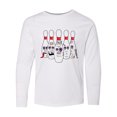 thumbnail image 1 of Inktastic Beat Up Bowling Pins Long Sleeve Youth T-Shirt, 1 of 5