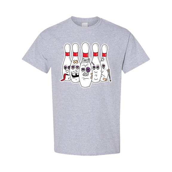 Inktastic Beat Up Bowling Pins T-Shirt