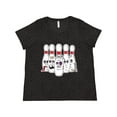 thumbnail image 1 of Inktastic Beat Up Bowling Pins Women's Plus Size T-Shirt, 1 of 5