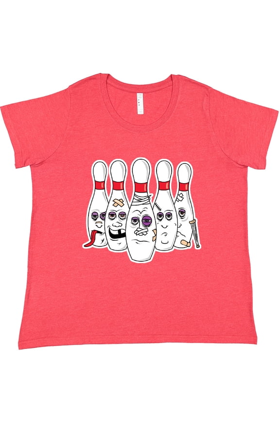 Beat Up Bowling Pins Women's Plus Size T-Shirt