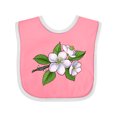 thumbnail image 1 of Inktastic Beautiful Apple Blossom Flowers on Branch Boys or Girls Baby Bib, 1 of 4