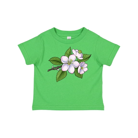 Inktastic Beautiful Apple Blossom Flowers on Branch Boys or Girls Toddler T-Shirt