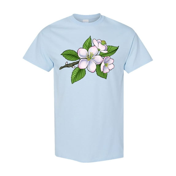 Inktastic Beautiful Apple Blossom Flowers on Branch T-Shirt