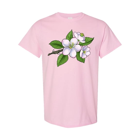 Inktastic Beautiful Apple Blossom Flowers on Branch T-Shirt