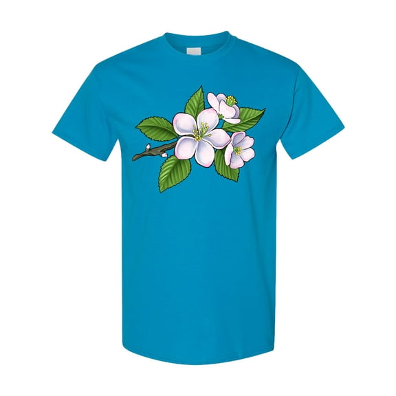 Inktastic Beautiful Apple Blossom Flowers on Branch T-Shirt