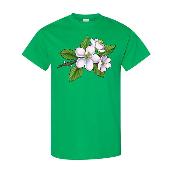 Inktastic Beautiful Apple Blossom Flowers on Branch T-Shirt