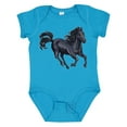 thumbnail image 1 of Inktastic Beautiful Galloping Black Horse Boys or Girls Baby Bodysuit, 1 of 5