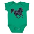 thumbnail image 1 of Inktastic Beautiful Galloping Black Horse Boys or Girls Baby Bodysuit, 1 of 5
