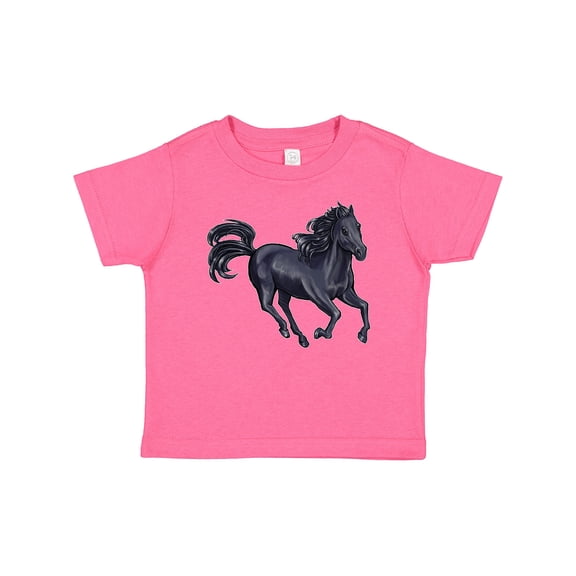Inktastic Beautiful Galloping Black Horse Boys or Girls Baby T-Shirt