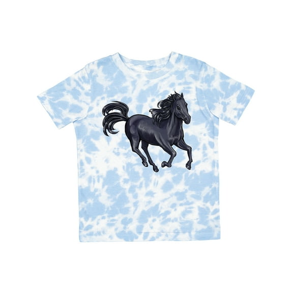 Inktastic Beautiful Galloping Black Horse Boys or Girls Toddler T-Shirt