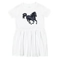 thumbnail image 1 of Inktastic Beautiful Galloping Black Horse Girls Toddler Dress, 1 of 5