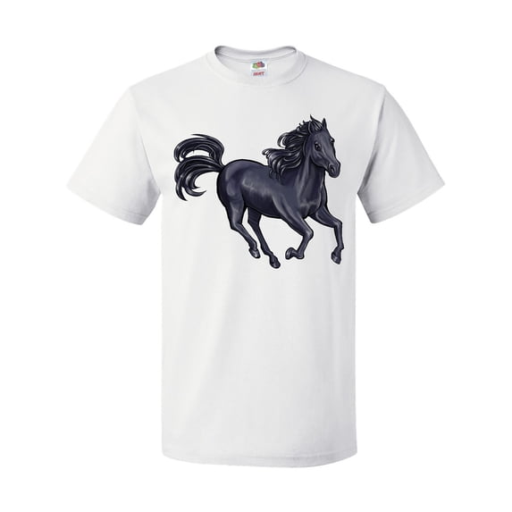 Inktastic Beautiful Galloping Black Horse T-Shirt