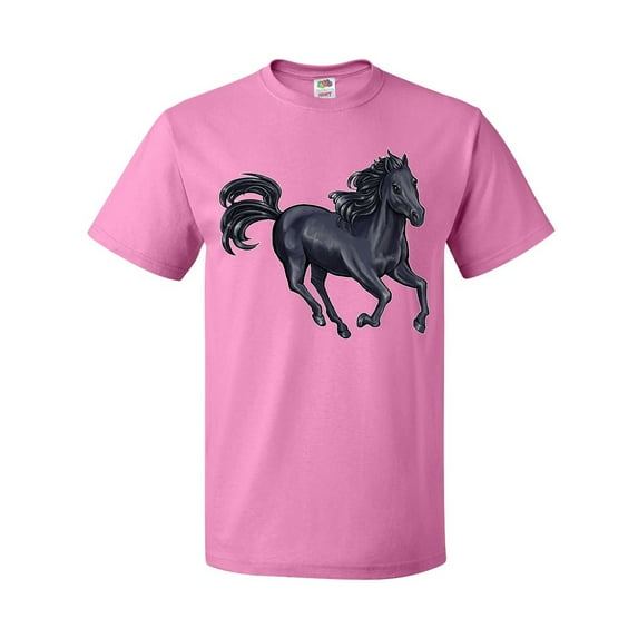 Inktastic Beautiful Galloping Black Horse T-Shirt