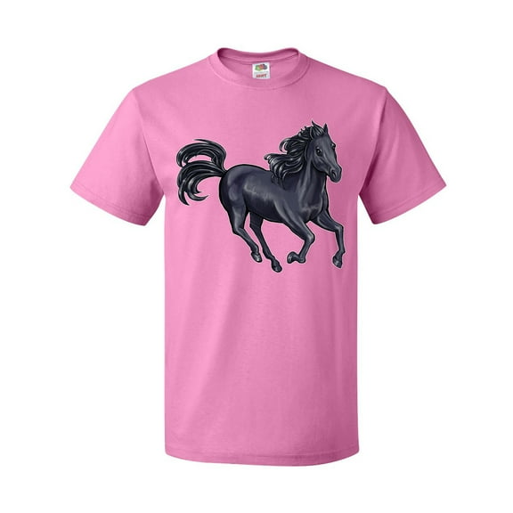 Inktastic Beautiful Galloping Black Horse T-Shirt