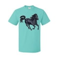 thumbnail image 1 of Inktastic Beautiful Galloping Black Horse T-Shirt, 1 of 5