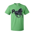 thumbnail image 1 of Inktastic Beautiful Galloping Black Horse T-Shirt, 1 of 5