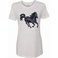 thumbnail image 1 of Inktastic Beautiful Galloping Black Horse Women's T-Shirt, 1 of 5