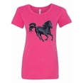 thumbnail image 1 of Inktastic Beautiful Galloping Black Horse Women's T-Shirt, 1 of 5