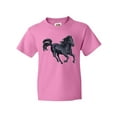 thumbnail image 1 of Inktastic Beautiful Galloping Black Horse Youth T-Shirt, 1 of 5