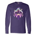 thumbnail image 1 of Inktastic Beautiful Purple Anime Witch Long Sleeve T-Shirt, 1 of 5