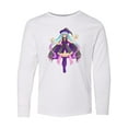 thumbnail image 1 of Inktastic Beautiful Purple Anime Witch Long Sleeve Youth T-Shirt, 1 of 5